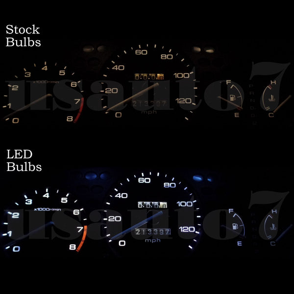 Dash Instrument Cluster Gauge WHITE LED LIGHT KIT Fit 96-00 Honda Civic EK